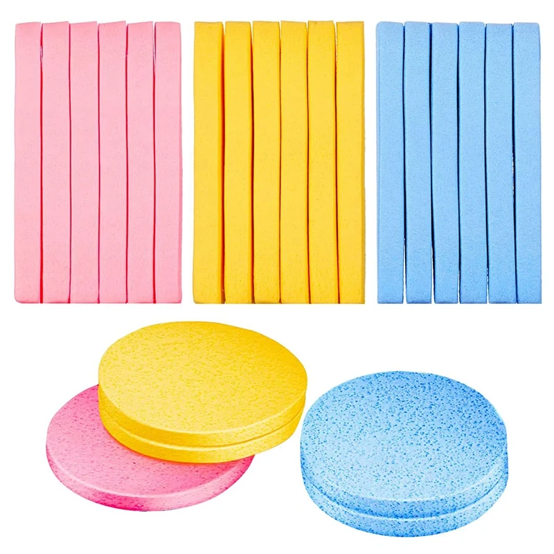 

180 шт. сжатые лицевые маски губка, макияж для лица, щетка для очистки Ванна Pad отшелушивающее средство для мытья круглый уход за кожей лица гу...