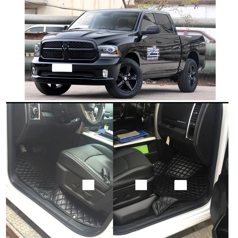 Lsrtw2017 кожаные автомобильные коврики для dodge Ram 1500 2500 3500 2009- 2013 2012 аксессуары ковры коврики