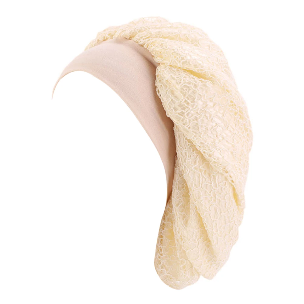 Женская атласная шелковая шляпа большого размера ночной головной убор для сна