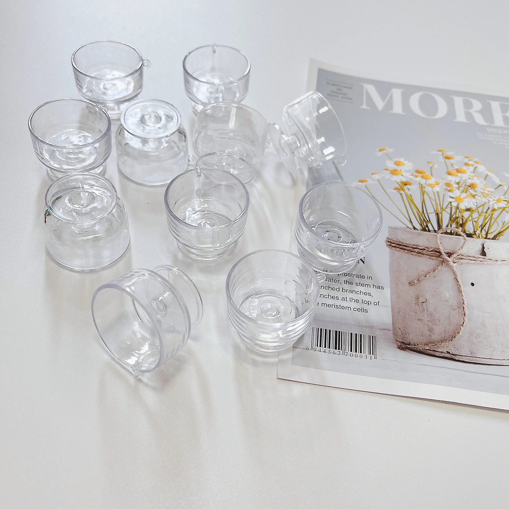 Новое поступление Милая Мини миска для салата чашки миниатюрные стеклянные