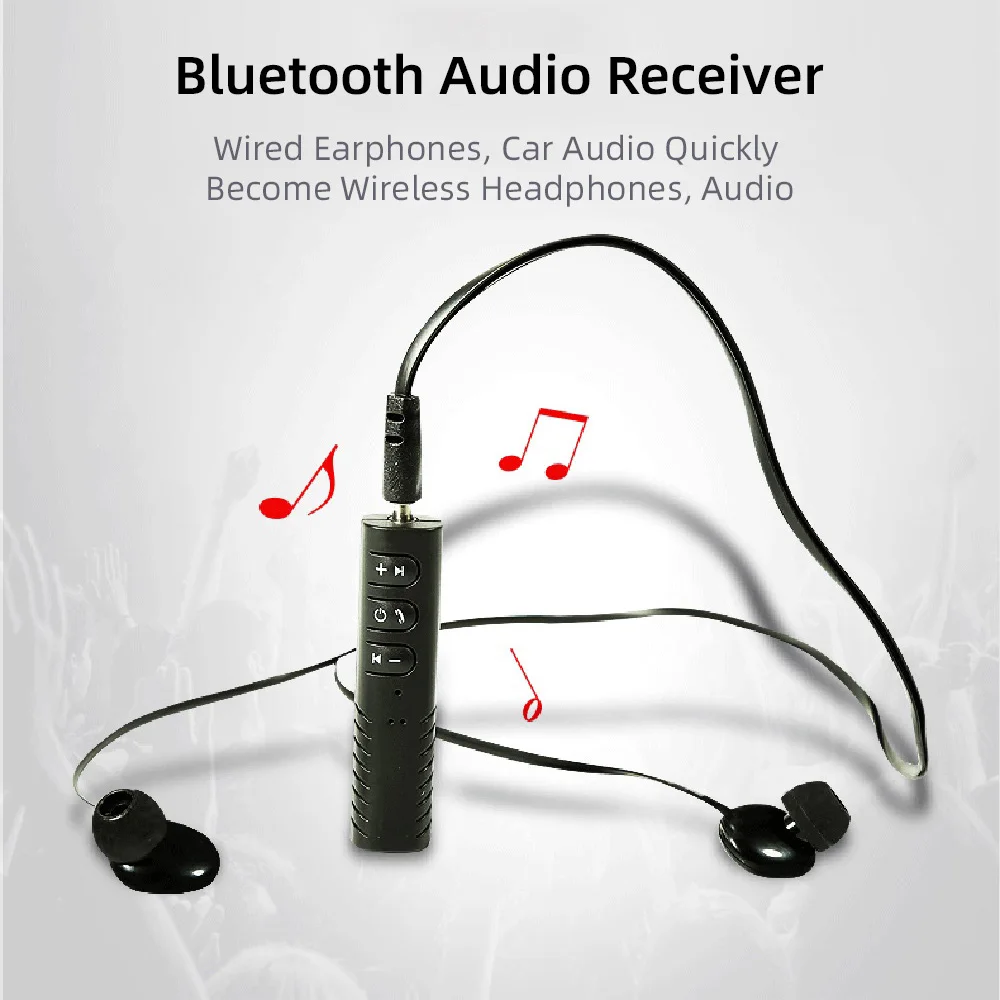 Bluetooth приемник для наушников беспроводной аудио адаптер громкой связи вызов
