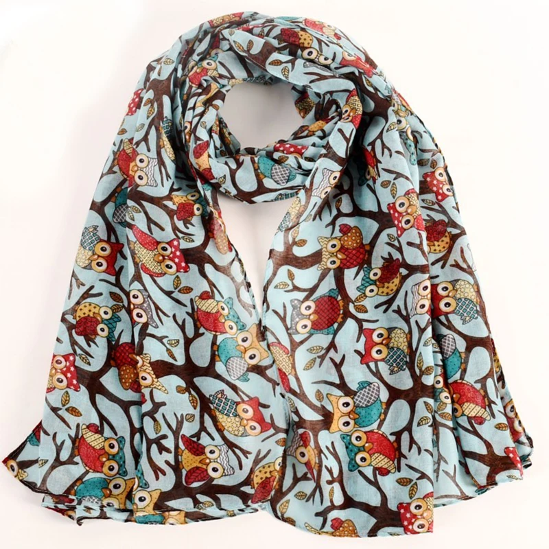 

JIAYAN Autumn Winter Women Scarf Long Wrap Scarf Shawl Scarves Casual Silk Scarf Printing Shawl Fashion 2021