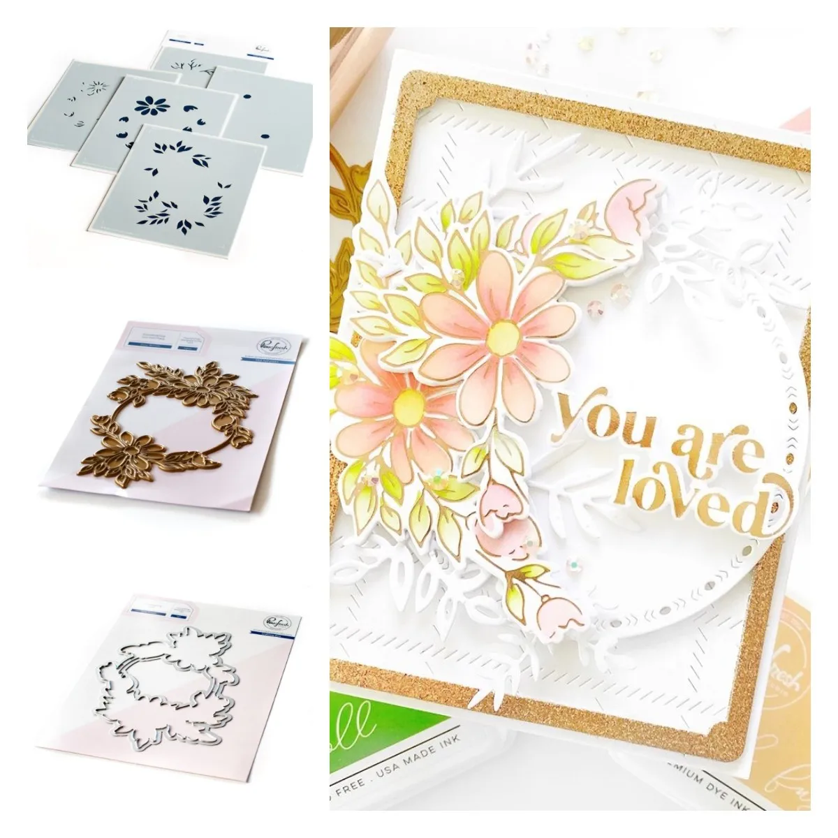 

DAISY WREATH Metal Cutting Dies Stamps Stencil Hot Foil Scrapbook Diary Decoration Stencil Embossing Template DIY Greeting Card