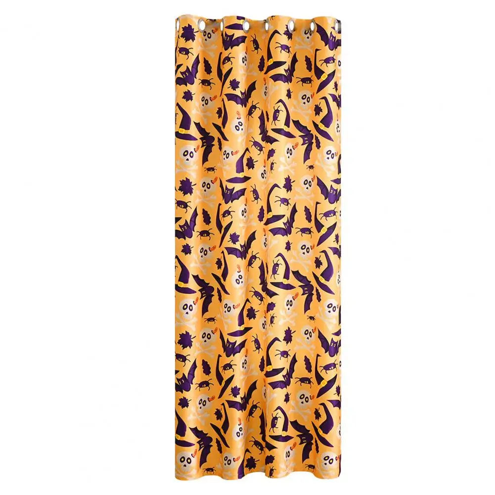 Useful Tulle Drape Reusable Washable Trick or Treat Bat Pattern Window Sheer Treatment Curtain | Дом и сад