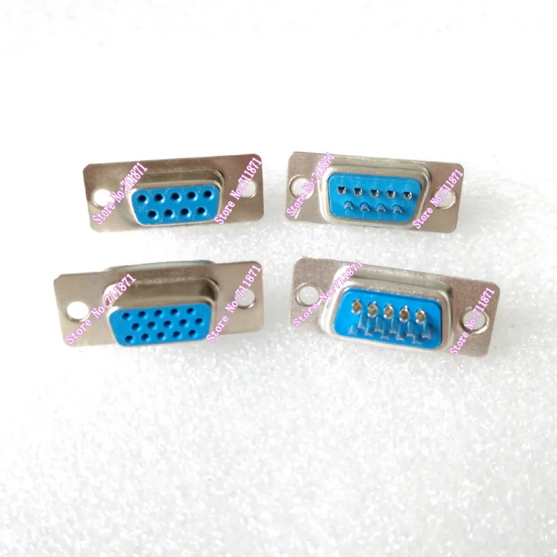 9P 15 Pin гнездовой разъем RS232 D Sub DB9 VGA сварной адаптер 9 sub DB15 адаптера|Компьютерные