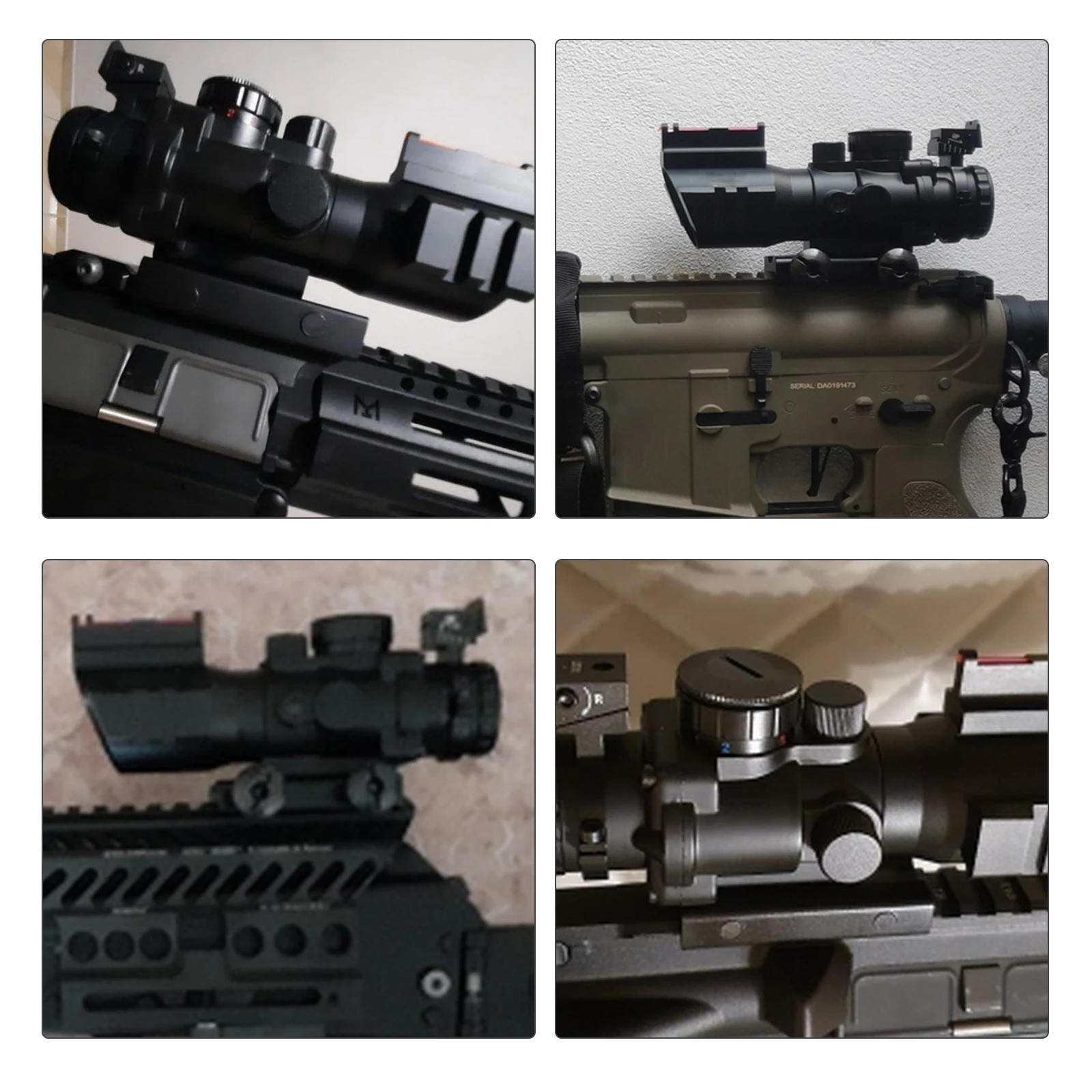 Тактический прицел Acog 4x32 20 мм противоударный противотуманный с красной точкой