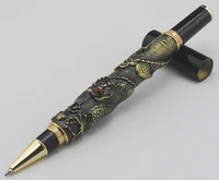 jinhao business metal rollerball pen oriental dragon series heavy pen bronze writing stationery for writing gift pen