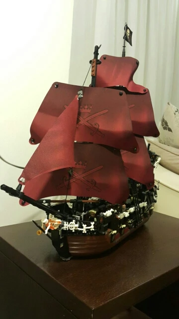 Пираты Карибы черный жемчуг модель пиратского корабля набор строительных блоков