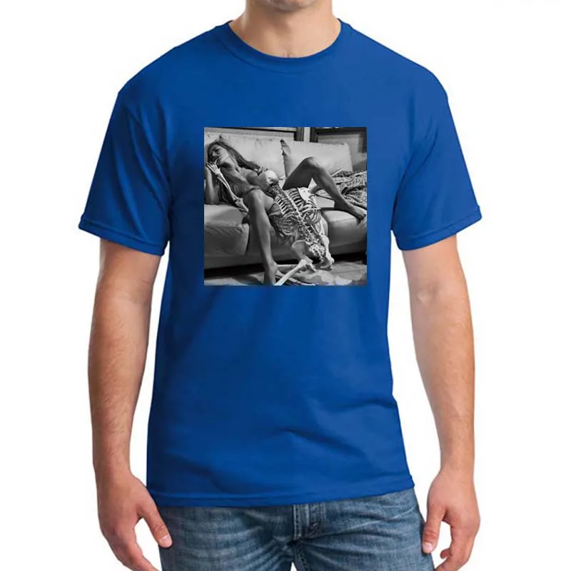 Мужская модная футболка европейского размера для сексуальных девушек сделай сам