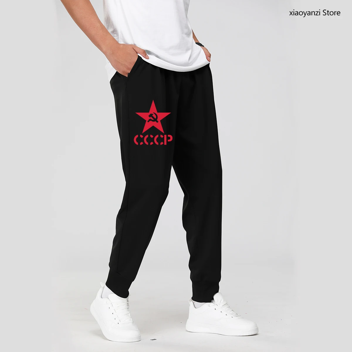 

USSR Soviet Union KGB Men Women Sweatpants CCCP 2021 New Style Sports Long Pants Boys Girls Fitness EU Size Trousers OT-118