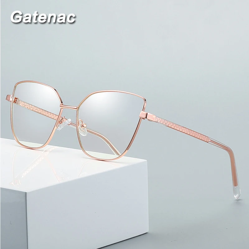 

Women Fashion Alloy Frame Reading Glasses Lady Luxurious prescription Eyeglasses Hyperopia Anti Blue Light Reading Eyewear