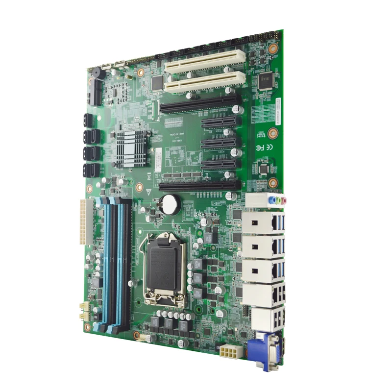 Preise EAMB-1590-02 C246 Chipset Industrielle Motherboard 4PCIe M.2 Unterstützung Intel Xeon E2100 Und 8/9th Gen LGA 1151 I3 I5 I7 Prozessor