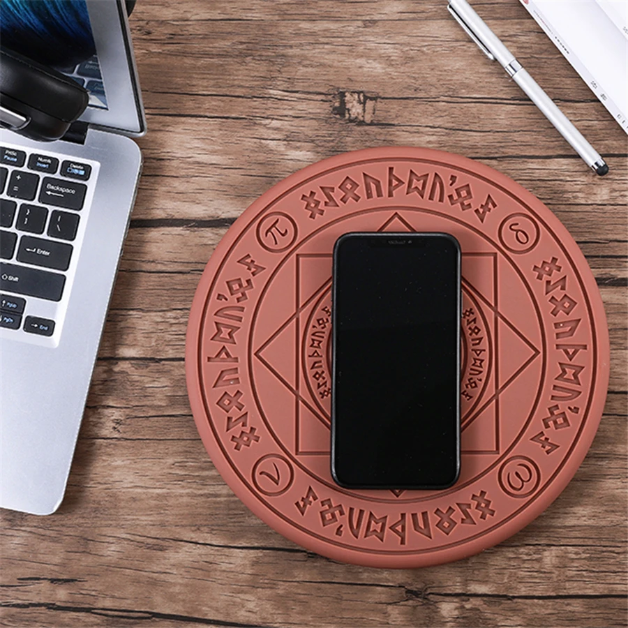 

Magic Circle Wireless Charger Qi Wireless Fast Quick Charging Pad for iPhone X XS 8 Samsung Xiaomi Redmi Huawei Honor Phone