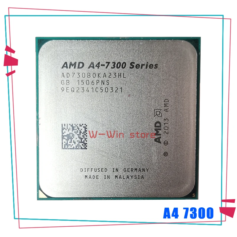 AMD A4-Series A4-7300 A4 7300 7300B 3 8 ГГц двухъядерный процессор Процессор AD7300OKA23HL гнездо FM2 |