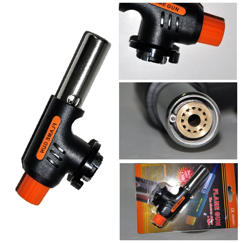 Газовая Сварочная горелка огнемет Бутановая с автоматическим зажиганием Сварка