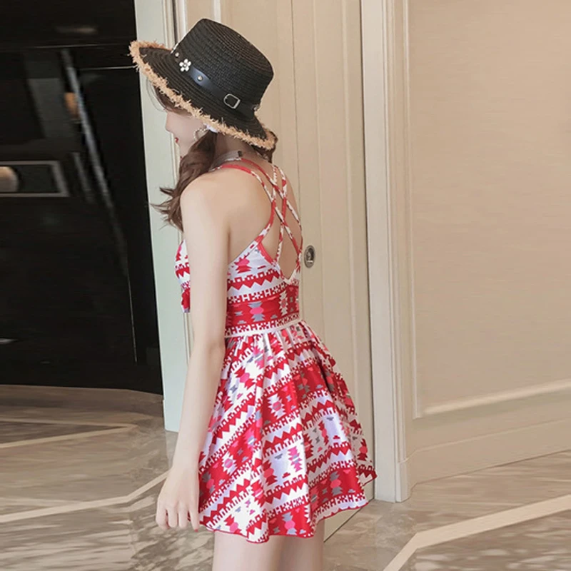 Сексуальный купальник с v-образным вырезом размера плюс для женщин Цельный пуш-ап