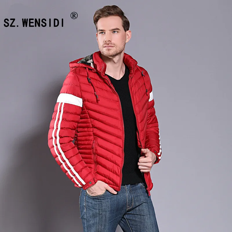 Новинка мужское зимнее пальто SZ.WENSIDI Высококачественная Мужская куртка модная