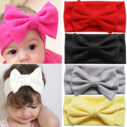 1 шт./компл. детская повязка на голову с цветочным принтом в горошек бантом для