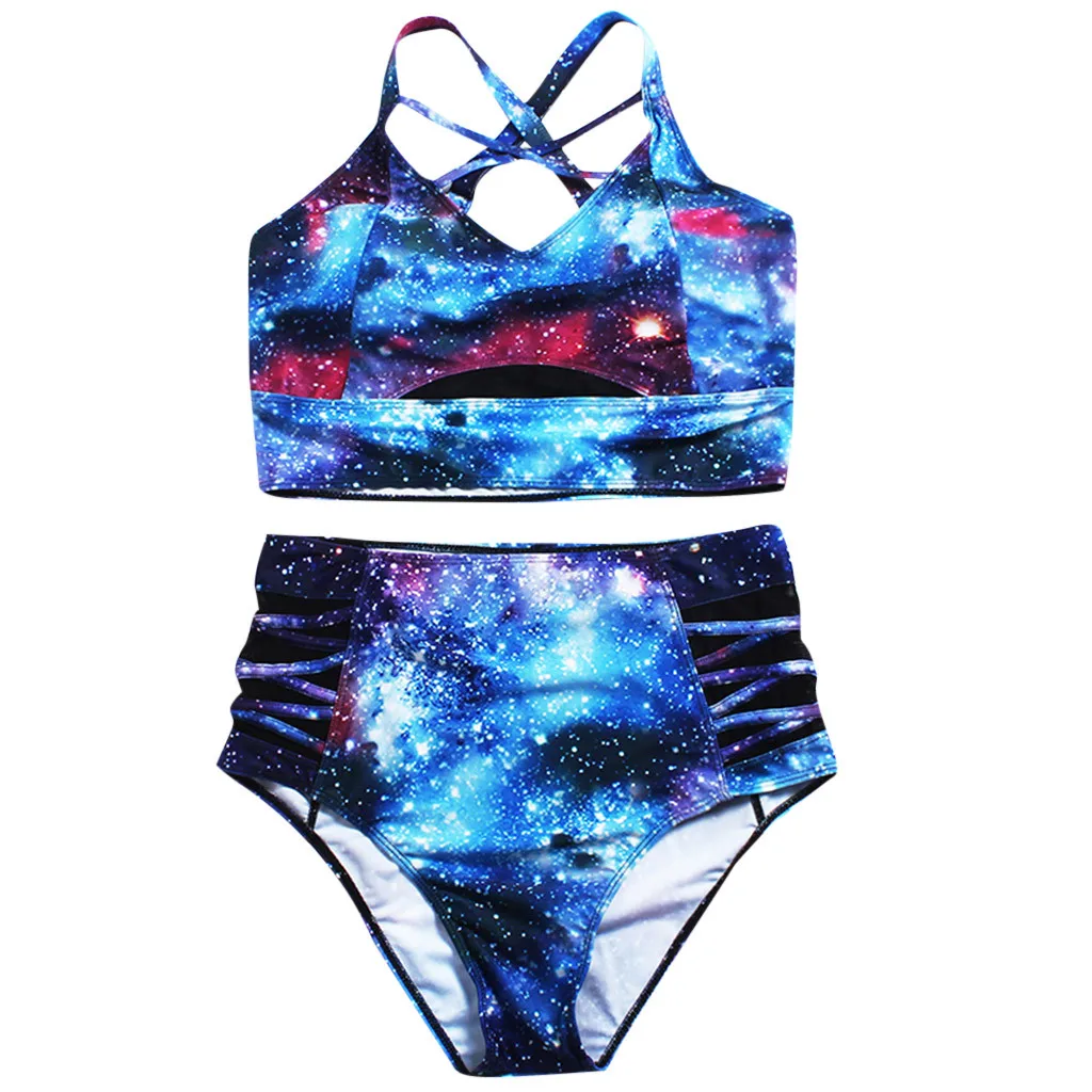 Женский купальный костюм бикини 2020 комплект из двух предметов большого размера