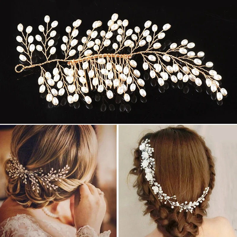 Свадебные украшения в западном стиле головной убор для невесты ручной работы