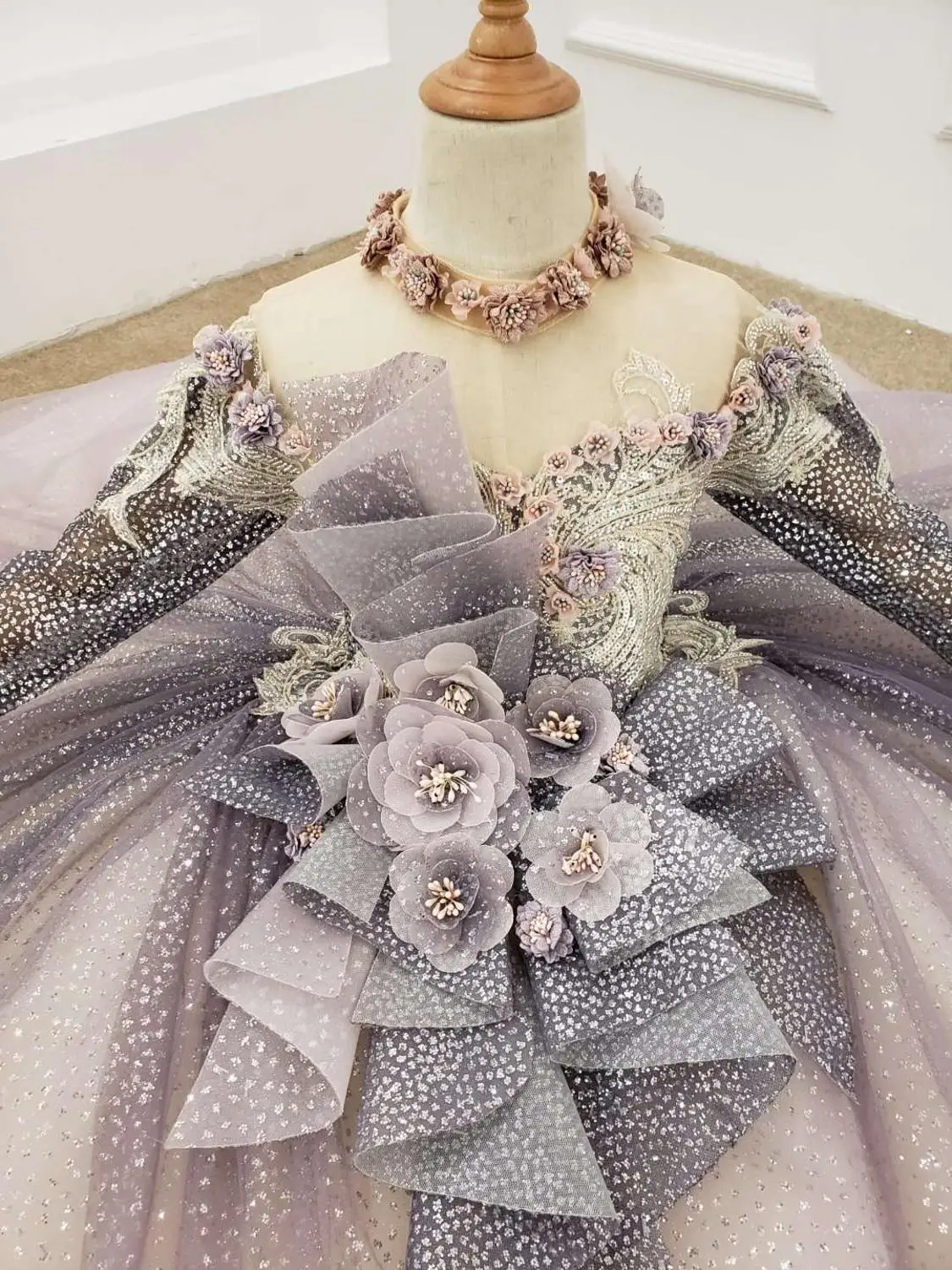 2020 г. Роскошные платья для девочек с цветочным узором причастия komunia robe mariage enfant