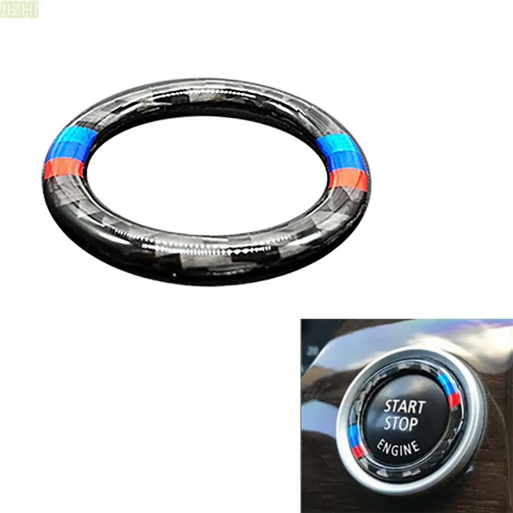 

Наклейки на кнопки включения и остановки двигателя автомобиля из углеродного волокна с лентой 3M для BMW E90 E92 E93 Z4 E89 2009-2012