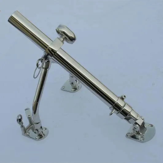 Пара больших боковых держателей для рыболовных удочек из нержавеющей стали