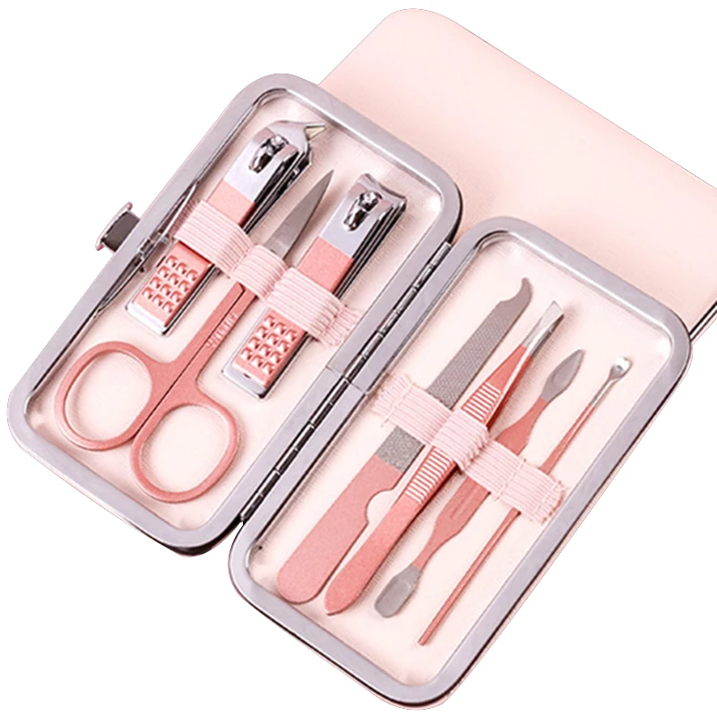 

7 шт., набор ножниц из нержавеющей стали для маникюра и педикюра
