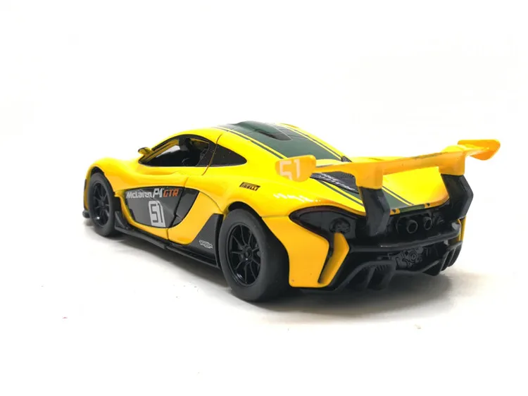 Модель спортивного автомобиля McLaren 600LT P1 из литого под давлением 1/32 Игрушечная