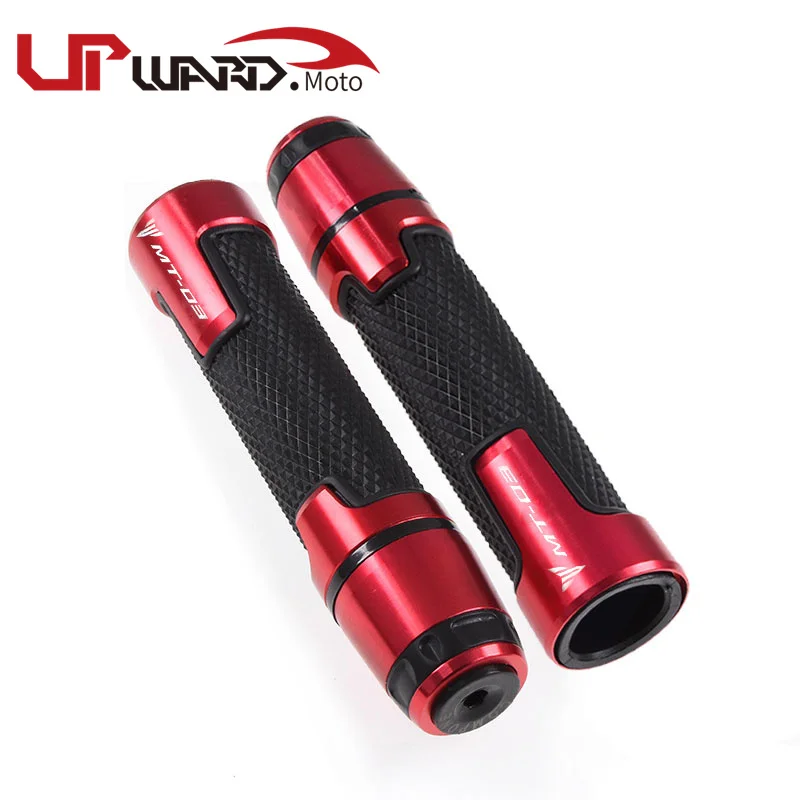

For YAMAHA MT-03 MT 03 MT03 2015-2018 Motorcycle 7/8"22mm Aluminum Rubber Handlebar Grips Ends Handle Caps Hand Bar Plugs