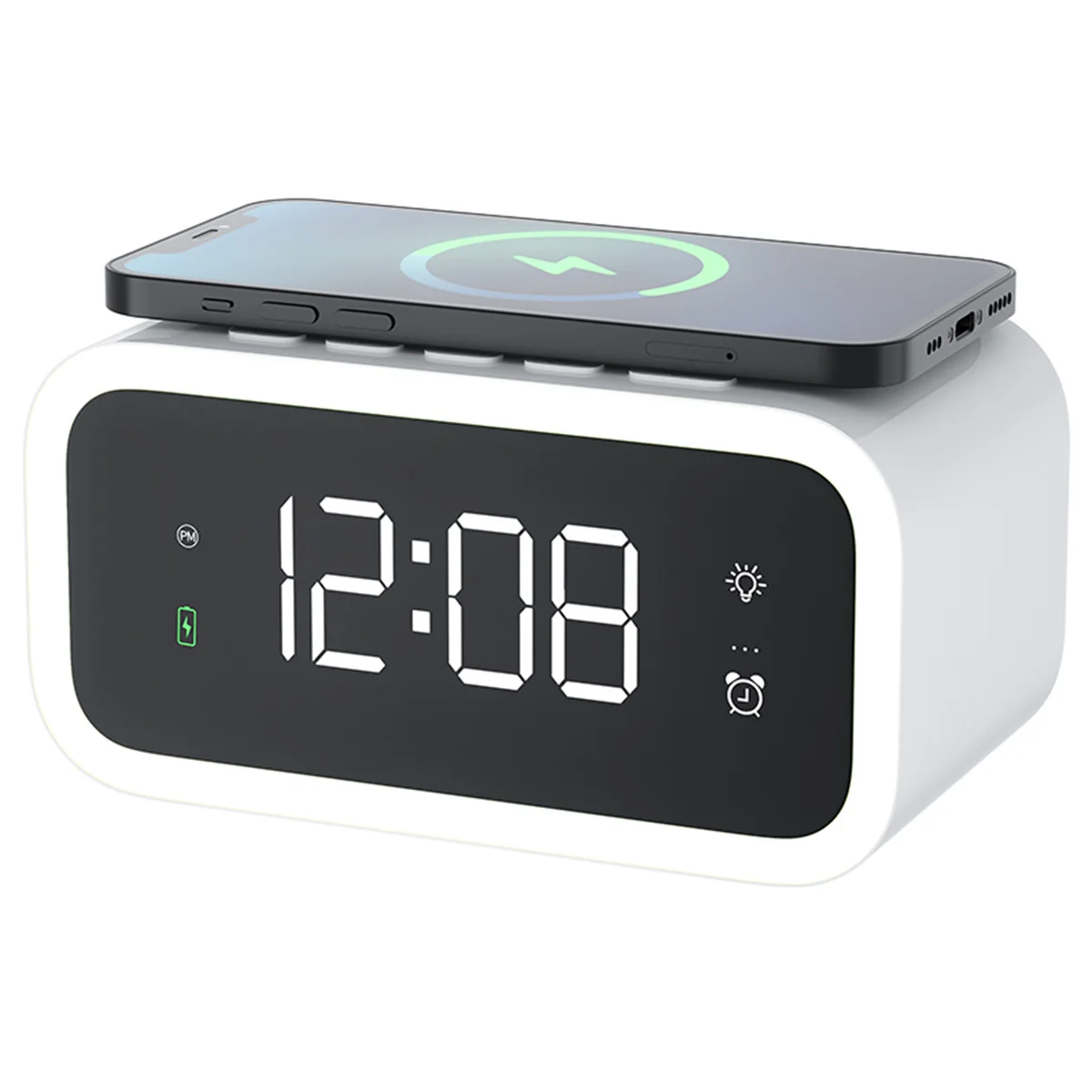 

Alarm Clock LED Clock Electronic Watch Wireless / USB Charging Port with LED Display Dimmable Night Light LED Table Clock