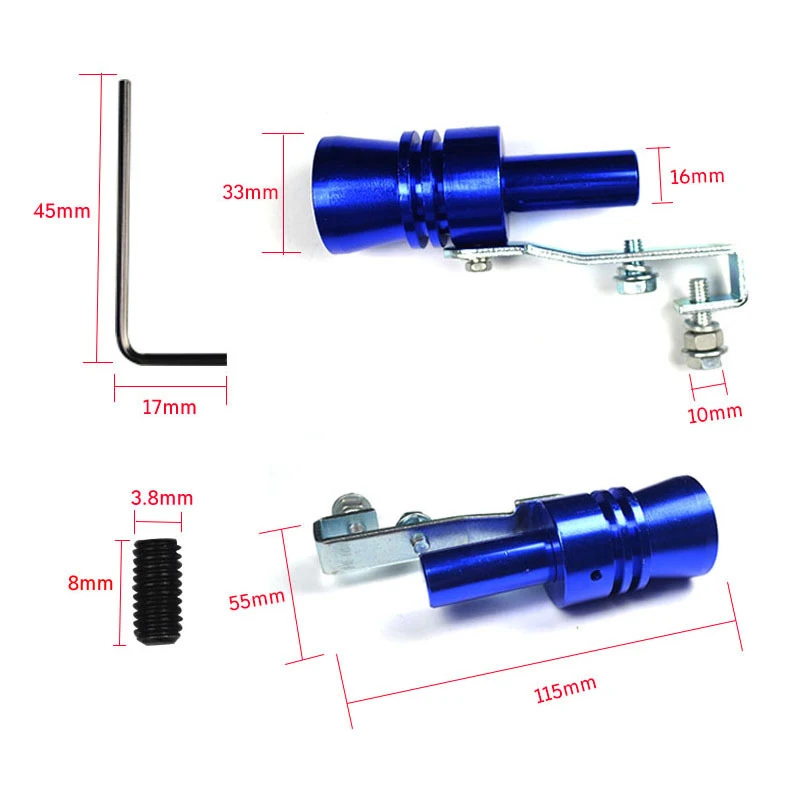 2018 1 шт. автомобильный модифицированный турбинный свисток выхлопная труба эхолот