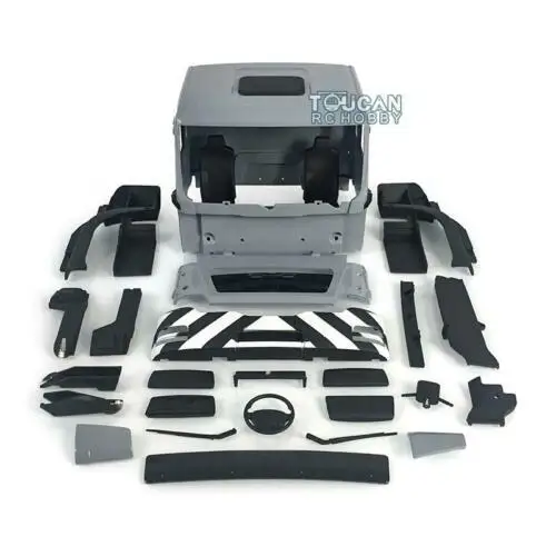

Модель грузовика Lesu RC 1/14 года, пластиковая окрашенная Мужская Tgs кабина для самосвала, модель Tamiyaya Thzh0949-Smt2