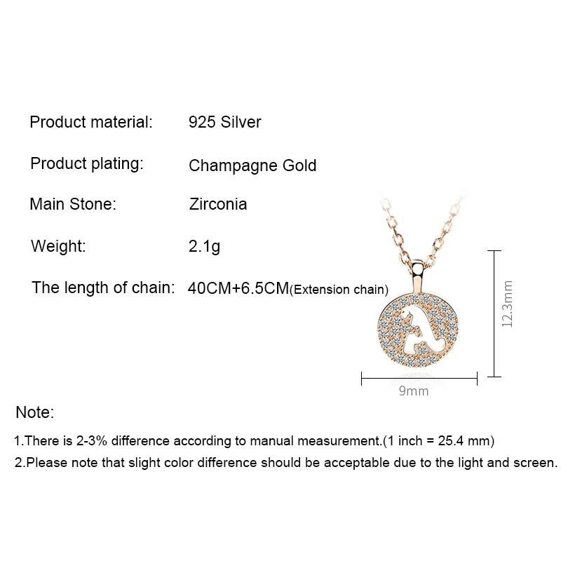 ZS 1 PC A-Z Alphabet Letter Pendant Necklace For Women Girls Champagne Gold Color 925 Silver Initial Chain Choker Jewelry Gift | Украшения