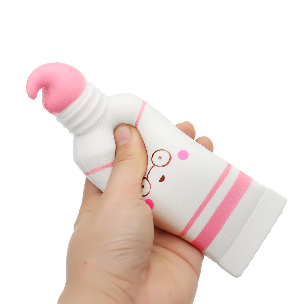 Розовый Kawaii мягкие зуб антистресс медленно поднимающийся игрушки для детей мягкие мягких squishies искусственная кожа игрушки плюс - Цвет: Розовый