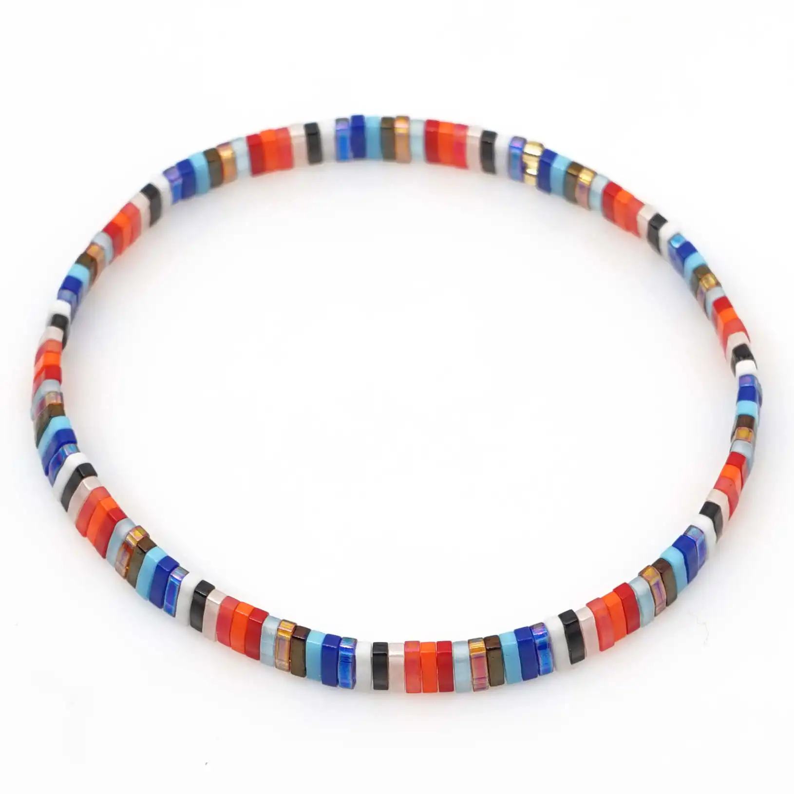 Go2boho MIYUKI браслет Радуга Тила бусины браслеты Pulseira Mujer женские ювелирные изделия Красочные богемные летние пляжные ручной работы - Окраска металла: TL-B190025B