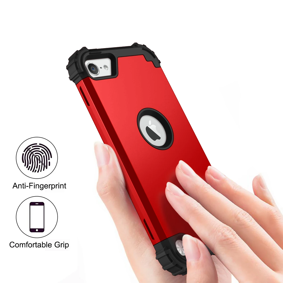 WEFOR для iPod touch 5/6/7 чехол роскошный высококачественный прочный ПК силиконовый