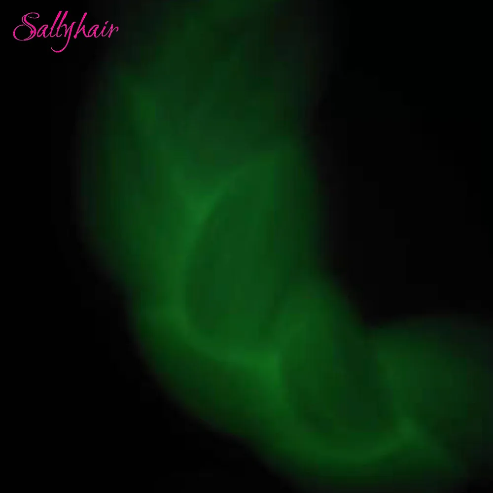 

Luminous Glowing Synthetic Braiding Hair Extensions Sallyhair Fluorescent Shinny in The Dark Jumbo Braids Hair Extension