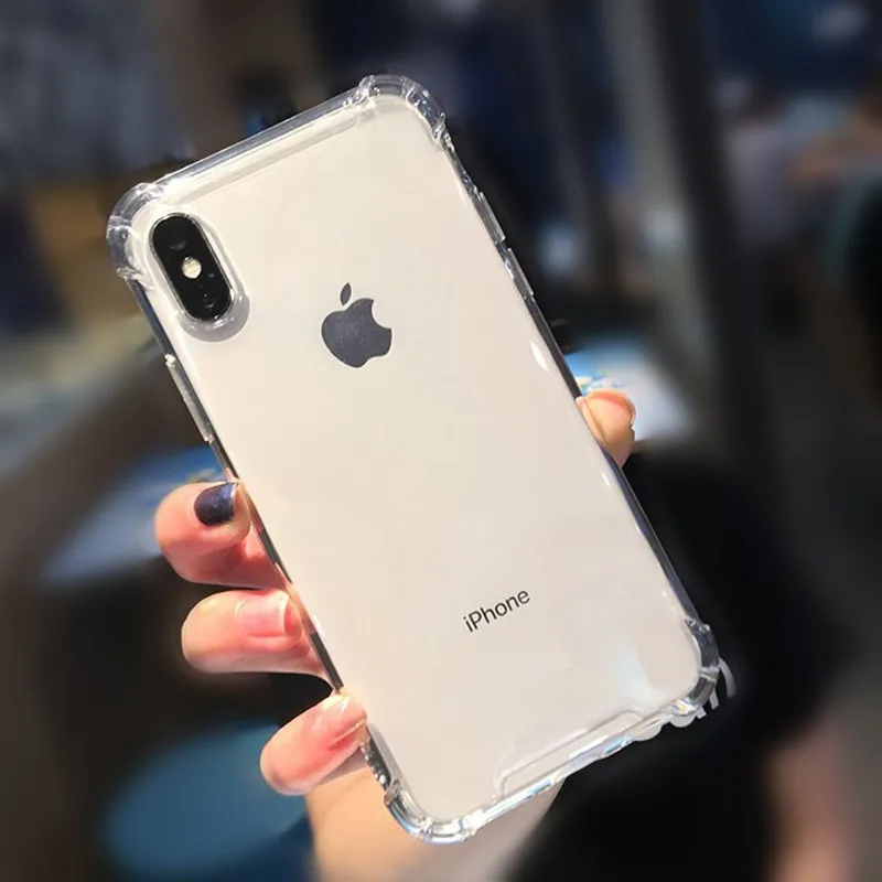Роскошный противоударный силиконовый чехол для телефона iPhone X 11 XR XS Max 8 7 Plus 6 6S