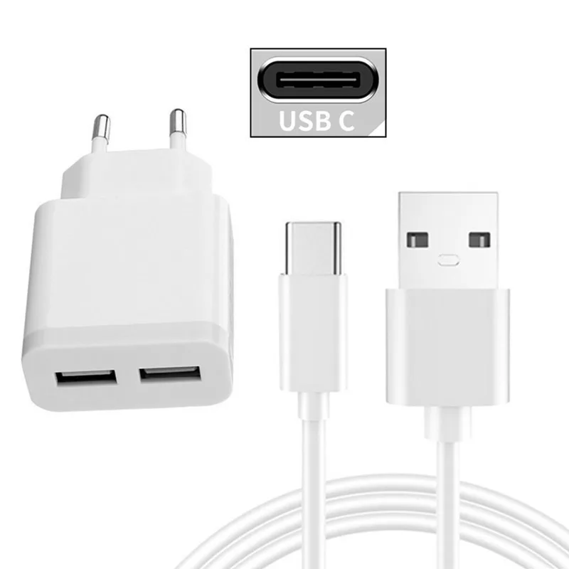 

For Nokia 7.2 C2 Lenovo K5 play Phone Charger 5V 2A Plug adapter Type C USB Micro Charge Cable Redmi 6A 8 9A Honor 9 10 20 lite