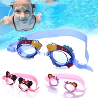 waterproof swim goggles child swim glasses cartoon anti fog swimming eyewear with adjustable strap 3d tight fit
