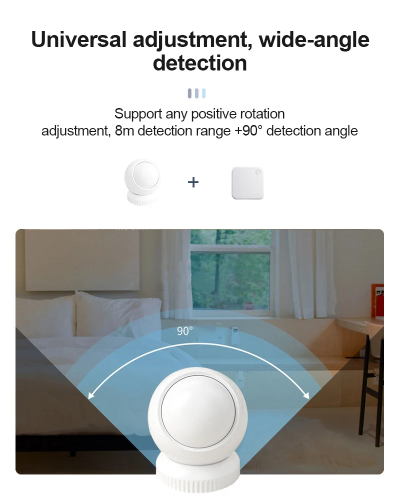 

Tuya human body sensor infrared sensor motion detection tuya intelligent anti-theft human motion sensor Low power operation