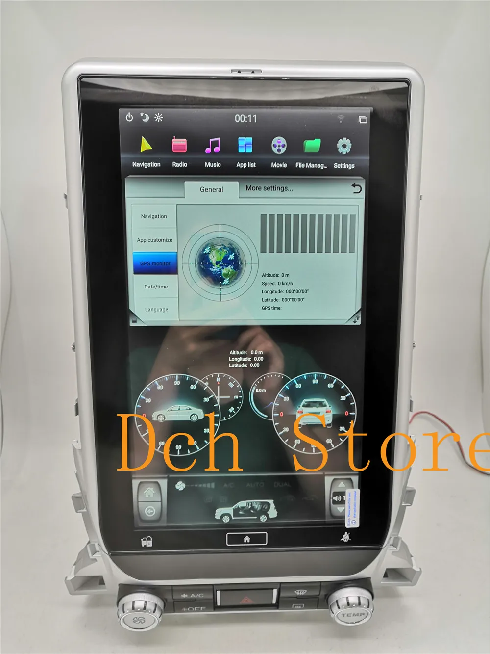 13,6 дюймов вертикальный tesla стиль Android автомобильный DVD gps навигатор для Toyota LandCruiser land cruiser LC200 PX6