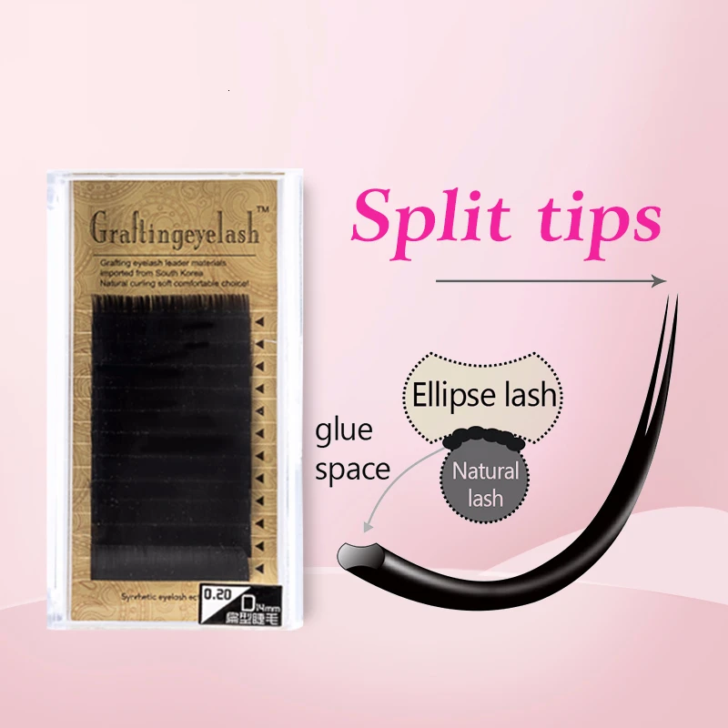 DORADOSUN накладные ресницы в виде плоского эллипса 12 рядов эллипса|Накладные