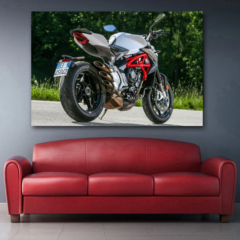 MV Agusta Brutale мышцы Мотоцикл Superbike горячая девушка модель настенные художественные