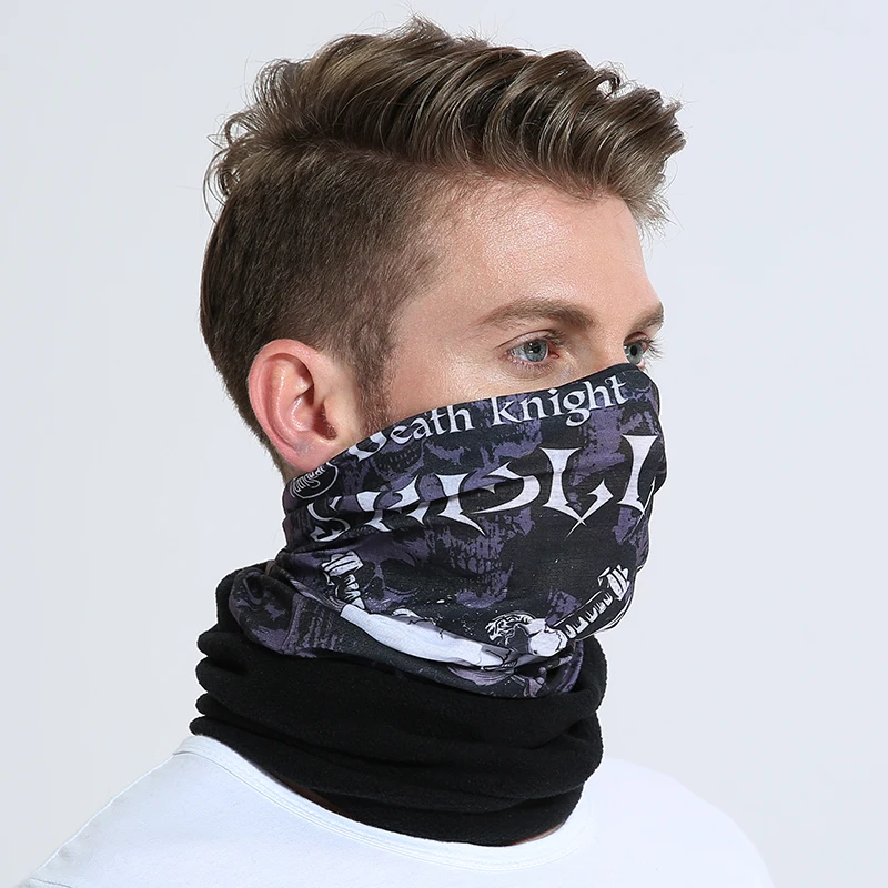 TUTNGEAR разноцветная флисовая Волшебная велосипедная Треккинговая повязка 84 см теплая ветрозащитная Двухступенчатая быстросохнущая бесшовная шапка-глушитель