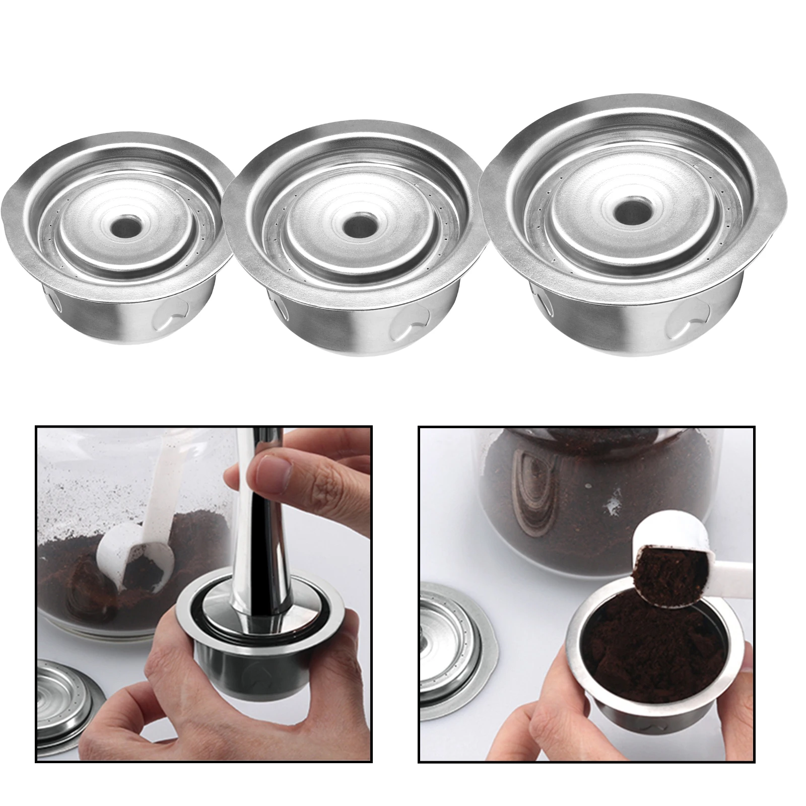 

Многоразовые капсульные фильтры для кофе Nespresso из нержавеющей стали