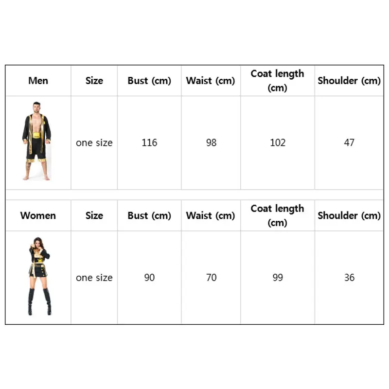 Umorden Black Gold Hercules Boxing Boxer Costume for Men Adult Wrestlers Knockout Halloween Party Carnival Costumes | Тематическая