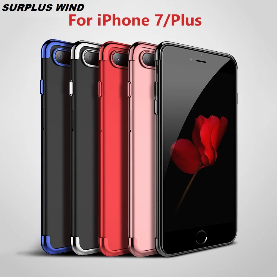 Мягкий чехол для iPhone 7plus прозрачный противоударный из ТПУ Тонкий силиконовый X XS