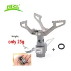 Плита из титана BRS, суперсветильник и струящаяся наружная газовая плита для кемпинга, карманная мини-плита 25 г